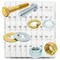 Boltsandnuts.Com Grade 8 and Class 10.9 Cap Scrws, Nuts, Wshrs & Lock Wshrs - Zinc Clear & Zinc Yellow -4022PCS Assortment Kit #528 - alternate 1